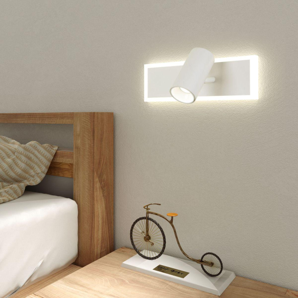 Светодиодный спот Eurosvet Binar 20127/1 Led белый Светодиодный спот Eurosvet Binar 20127/1 Led белый