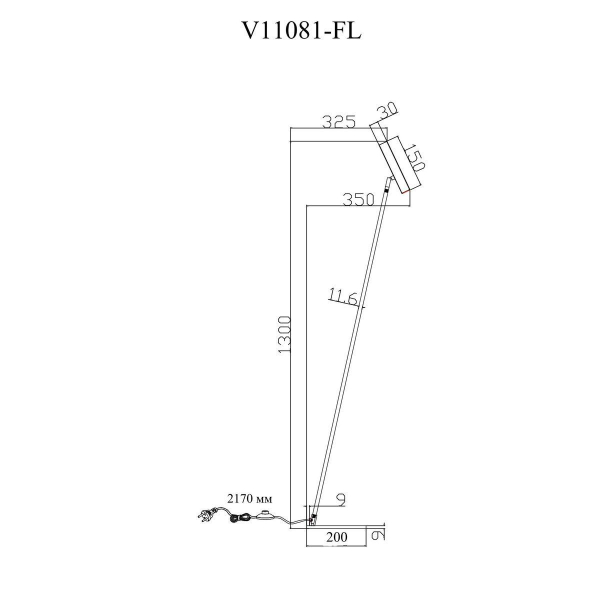 Торшер Moderli Harmo V11081-FL