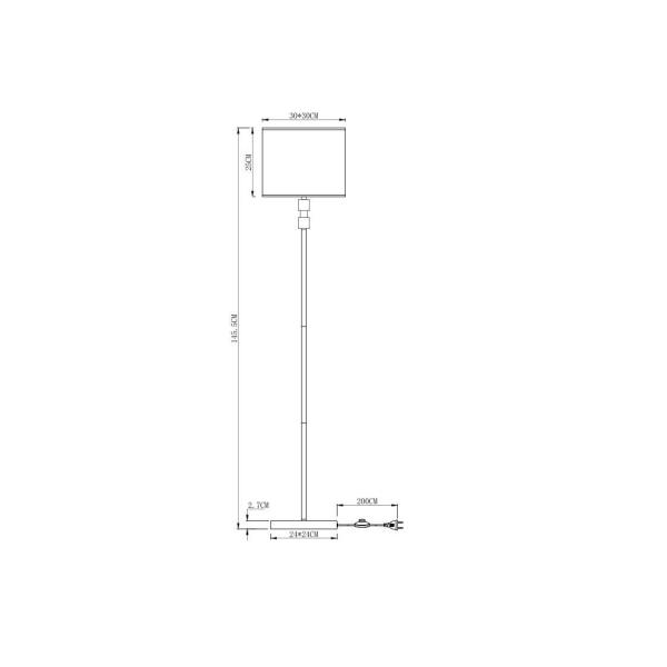 Торшер Arte Lamp North A5896PN-1PB Торшер Arte Lamp North A5896PN-1PB