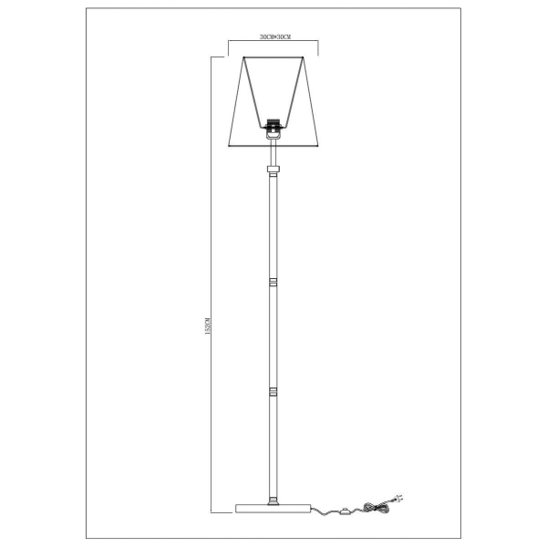 Торшер Arte Lamp Kensington A4098PN-1CC Торшер Arte Lamp Kensington A4098PN-1CC