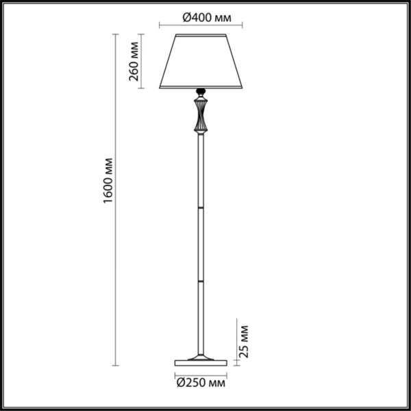 Торшер Lumion Classi Kimberly 4408/1F