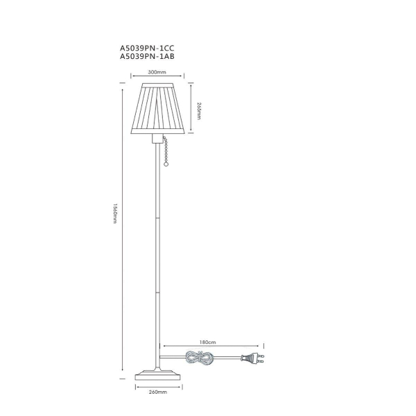 Торшер Arte Lamp Marriot A5039PN-1CC Торшер Arte Lamp Marriot A5039PN-1CC