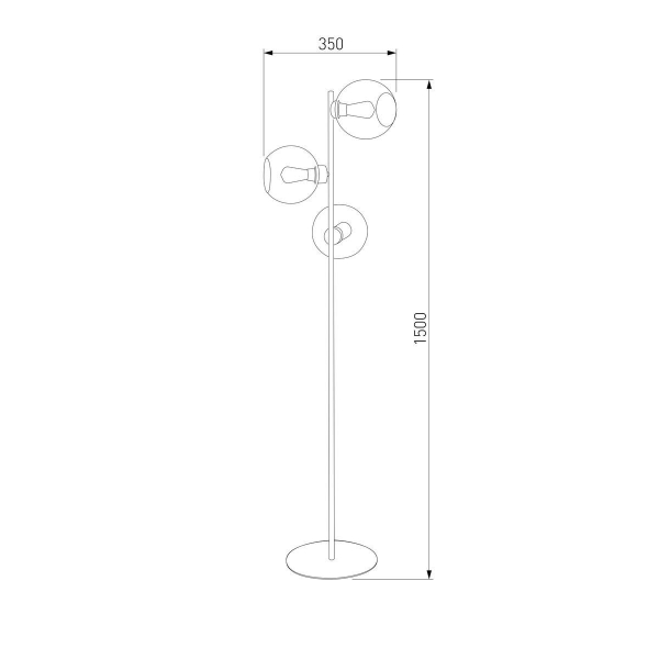 Торшер TK Lighting 5239 Cubus Graphite