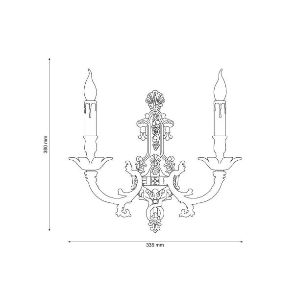 Бра Lucia Tucci Firenze W1781.2 Antique Gold Бра Lucia Tucci Firenze W1781.2 Antique Gold