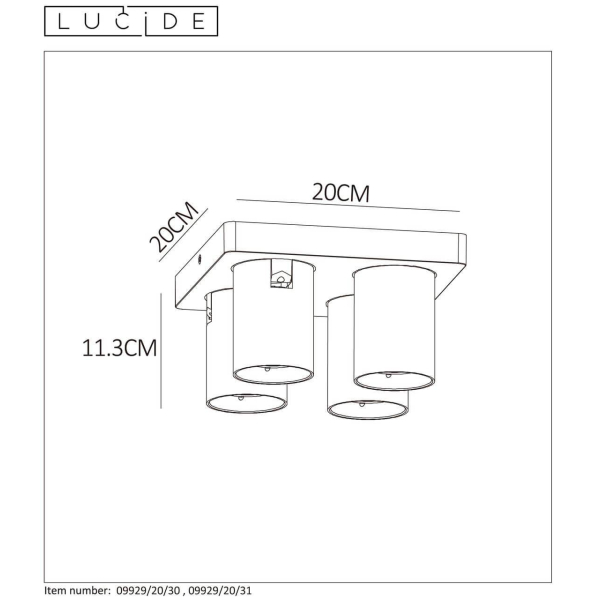 Спот Lucide Nigel 09929/20/30