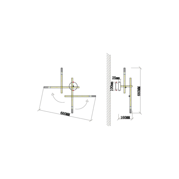 Бра Vele Luce Corda VL5534W14