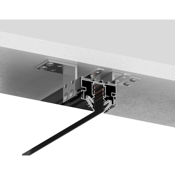 Шинопровод для монтажа в натяжной ПВХ потолок системы крепления Гарпун 2м Ambrella Light TRACK SYSTEM GL1945