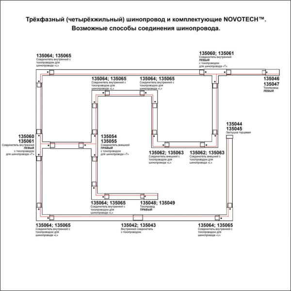 Шинопровод Novotech Port 135238 Шинопровод Novotech Port 135238