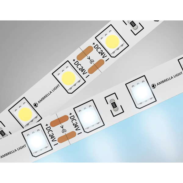 Светодиодная лента Ambrella Light 14,4W/m 60LED/m 5050SMD холодный белый 5M GS4003