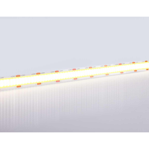 Светодиодная лента Ambrella Light GS4802 COB 616Led/19W m/ 24V IP20 4500K/ 5m*12mm*2mm (2 конт.) GS4802