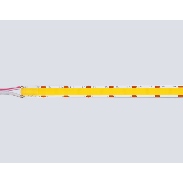 Светодиодная лента Ambrella Light GS4801 COB 616Led/19W m/ 24V IP20 3000K/ 5m*12mm*2mm (2 конт.) GS4801