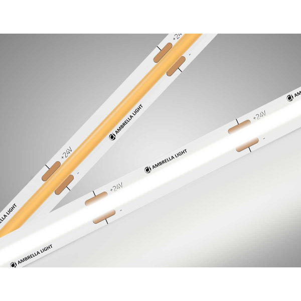 Светодиодная лента Ambrella Light GS4752 COB 528Led/14W m/ 24V IP20 4500K/ 5m*10mm*2mm (2 конт.) GS4752