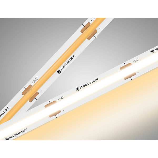 Светодиодная лента Ambrella Light GS4751 COB 528Led/14W m/ 24V IP20 3000K/ 5m*10mm*2mm (2 конт.) GS4751