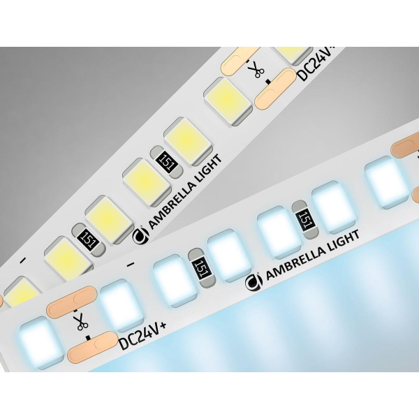 Светодиодная лента Ambrella Light 14,4W/m 180LED/m 2835SMD холодный белый 5M GS3203