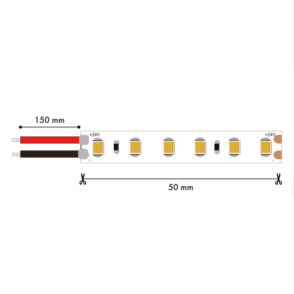 Лента светодиодная 5M SMD2835 14.4W/m 4000K IP65 Favourite 2001-41465