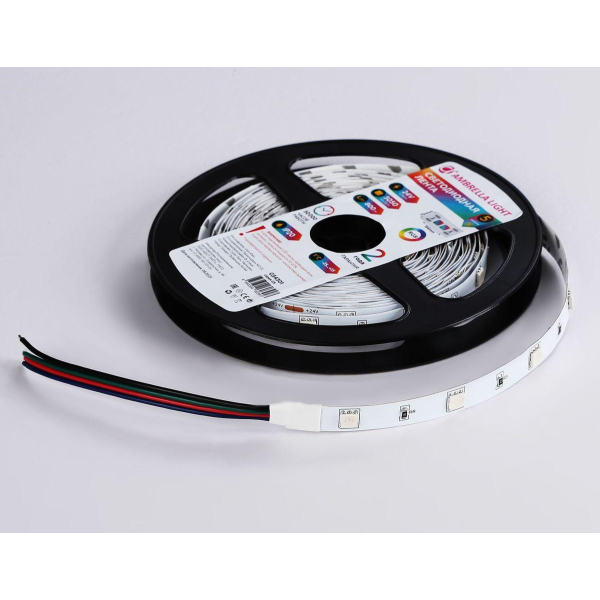 Светодиодная лента Ambrella Light 7,2W/m 30LED/m 5050SMD RGB 5M GS4301 Светодиодная лента Ambrella Light 7,2W/m 30LED/m 5050SMD RGB 5M GS4301