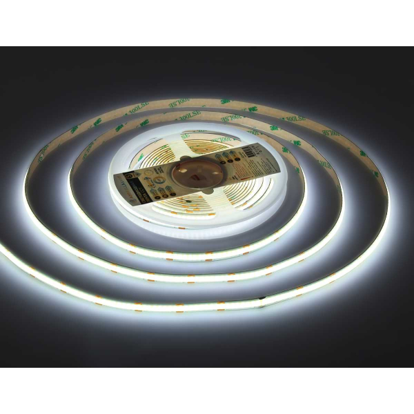 Светодиодная лента Ambrella Light GS4901 COB 608Led/ 12W m/ 24V IP20 CCT 3000-6500K/ 5m*8mm*2.2mm (3 конт.) GS4901