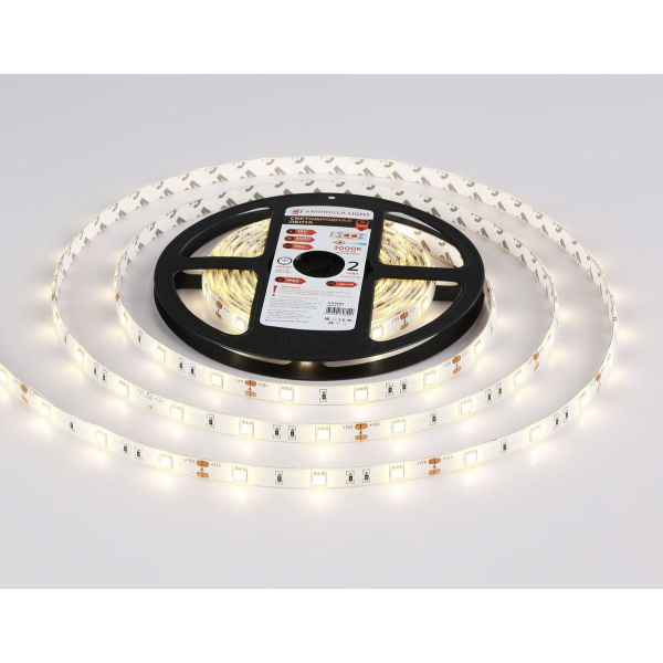 Светодиодная влагозащищенная лента Ambrella Light 7,2W/m 30LED/m 5050SMD теплый белый 5M GS1901