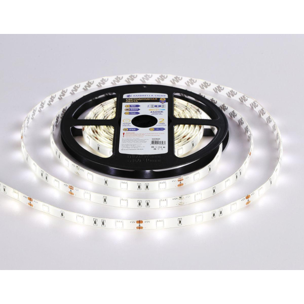 Светодиодная влагозащищенная лента Ambrella Light 7,2W/m 30LED/m 5050SMD дневной белый 5M GS1902