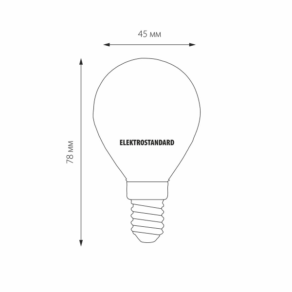 Лампа светодиодная Elektrostandard E14 7W 3300K матовая a048993