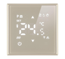 Терморегулятор Wi-Fi (механизм), Stekker, 250В, 3500Вт Эмили, RSW00-5119-08, кашемир, soft touch 50427