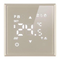 Терморегулятор Wi-Fi (механизм), Stekker, 250В, 3500Вт Эмили, RSW00-5119-08, кашемир, soft touch 50427