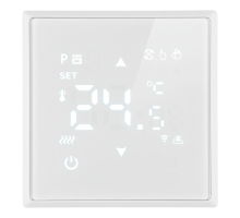 Терморегулятор Wi-Fi (механизм), Stekker, 250В, 3500Вт Эмили, RSW00-5119-01, белый фарфор, soft touch 50376