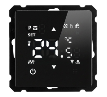 Терморегулятор Wi-Fi (механизм), Stekker, 250В, 3500Вт Катрин, GLS00-7119-05, черный 50375