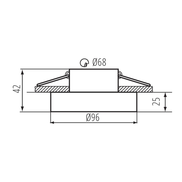 Точечный светильник Kanlux ELICEO DSO B/B 35280 Точечный светильник Kanlux ELICEO DSO B/B 35280