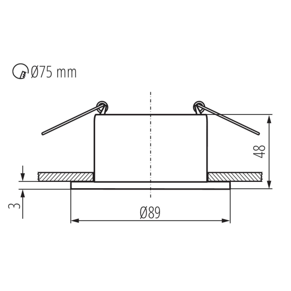 Точечный светильник Kanlux GLOZO DSO G/B 36224 Точечный светильник Kanlux GLOZO DSO G/B 36224
