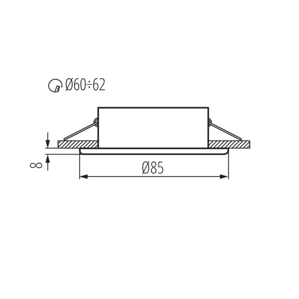 Точечный светильник Kanlux MARIN CT-S80-B 32501 Точечный светильник Kanlux MARIN CT-S80-B 32501