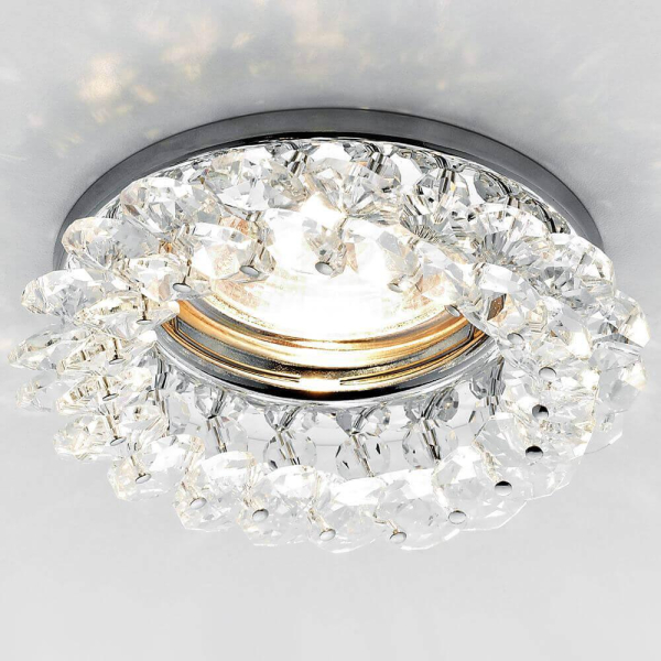 Встраиваемый светильник Ambrella light Crystal K206 CL/CH Встраиваемый светильник Ambrella light Crystal K206 CL/CH