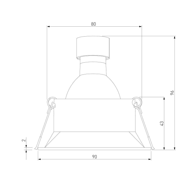 Встраиваемый светильник Elektrostandard Punto 25017/01 a065473 Встраиваемый светильник Elektrostandard Punto 25017/01 a065473