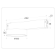 Трековый светодиодный светильник Ambrella Light Track System Magnetic 220V GL1381