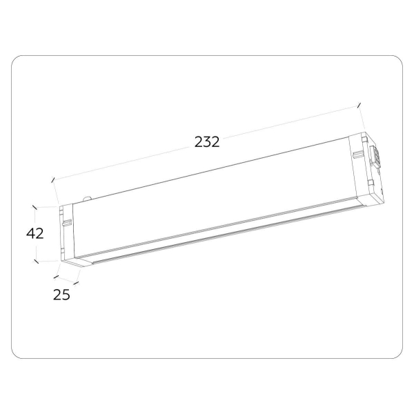 Трековый светодиодный светильник Ambrella Light Track System Magnetic 220V GL1261 Трековый светодиодный светильник Ambrella Light Track System Magnetic 220V GL1261