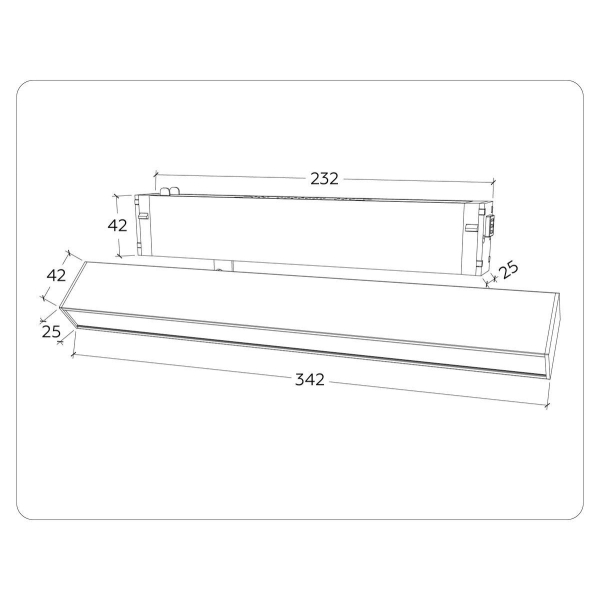 Трековый светодиодный светильник Ambrella Light Track System Magnetic 220V GL1331