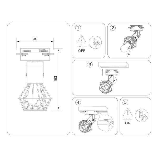 Трековый светильник Ambrella light Track System GL5002