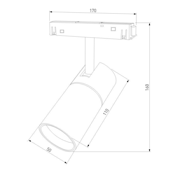 Трековый светодиодный светильник Elektrostandard Slim Magnetic 85011/01 a057199