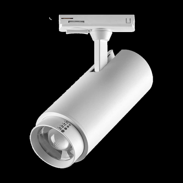 Светильник светодиодный трековый профессиональный с выбором мощности, цветовой температуры и угла освещения д/трековых систем BARRA Fuoco P+CCT Lights