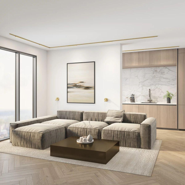 Трековый светодиодный светильник Denkirs Shine Linear DK5752-SB Трековый светодиодный светильник Denkirs Shine Linear DK5752-SB