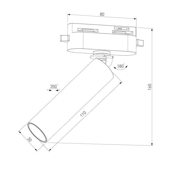 Трековый светодиодный светильник Elektrostandard Pika 85110/01 a065269