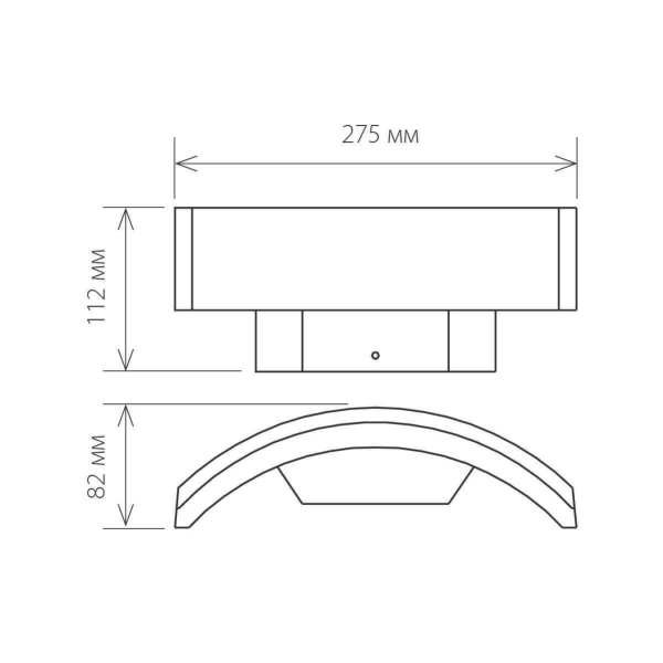 Уличный настенный светодиодный светильник Elektrostandard 1671 Techno LED Asteria D a035817