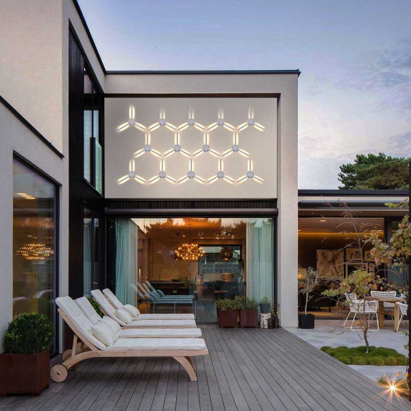 Уличный настенный светодиодный светильник Elektrostandard 1665 Techno LED Lever белый a040501