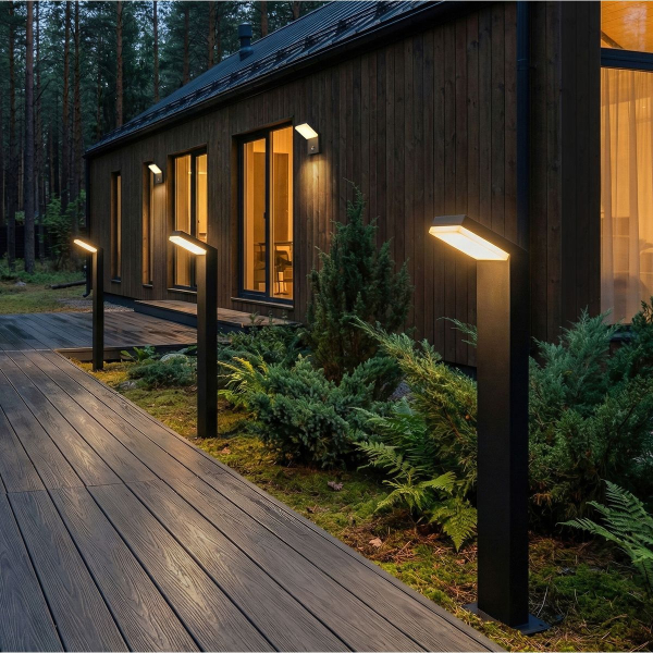 Уличный настенный светодиодный светильник Elektrostandard Sensor 1541 TECHNO LED a072087