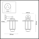 Уличный настенный светильник Odeon Light Nature Mito 4047/1W