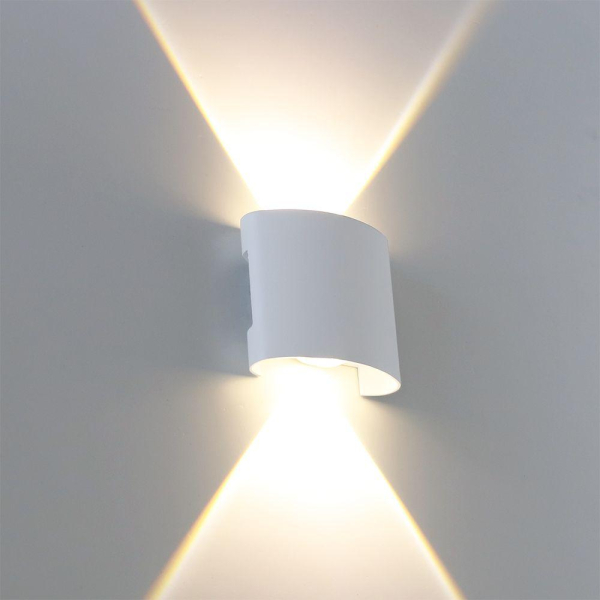 Уличный настенный светодиодный светильник Arte Lamp Bosto A3122AL-2WH Уличный настенный светодиодный светильник Arte Lamp Bosto A3122AL-2WH