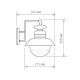 Уличный настенный cветильник Elektrostandard Talli D GL 3002D черный a038480