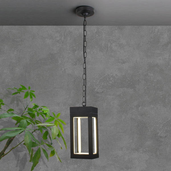 Уличный подвесной светодиодный светильник Elektrostandard Frame 1528 Techno Led черный a051857 Уличный подвесной светодиодный светильник Elektrostandard Frame 1528 Techno Led черный a051857