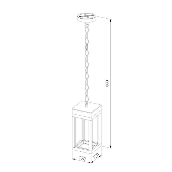 Уличный подвесной светодиодный светильник Elektrostandard Frame 1528 Techno Led черный a051857 Уличный подвесной светодиодный светильник Elektrostandard Frame 1528 Techno Led черный a051857