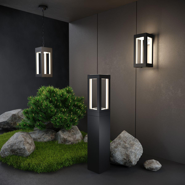 Уличный подвесной светодиодный светильник Elektrostandard Frame 1528 Techno Led черный a051857 Уличный подвесной светодиодный светильник Elektrostandard Frame 1528 Techno Led черный a051857